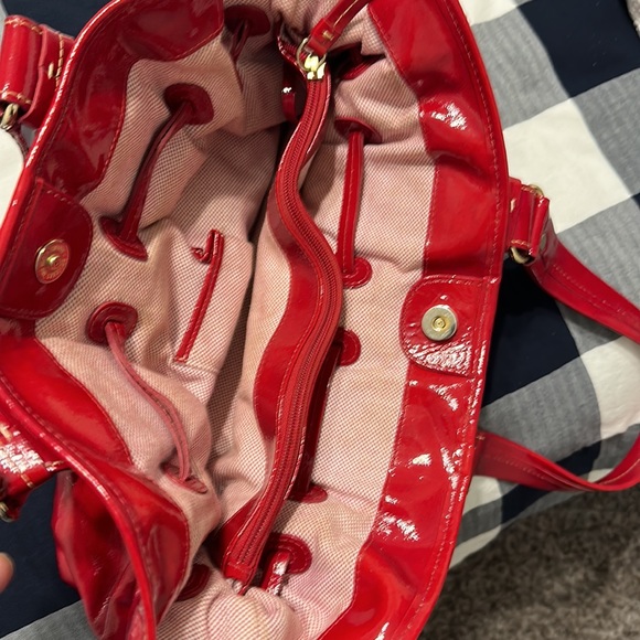 Dooney and Bourke Red Patent Leather Purse - Picture 15 of 16